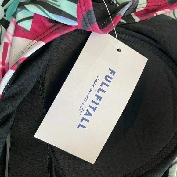 Fullfitall‎ Swimsuits Blouson top Size 14 NWT Side Tie - Picture 5 of 6